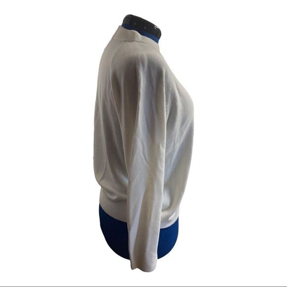 DESIGNER ORIGINALS,Women’s White XL Sweater, Back zipper closure,New with tags - Picture 2 of 12